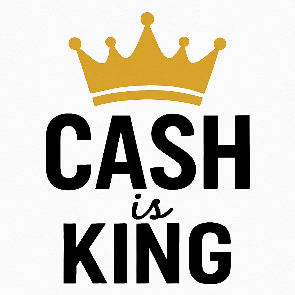 Cash Is King Business Sign