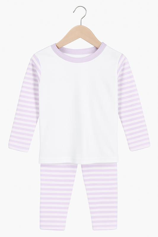 Personalised Lilac Kids PJs
