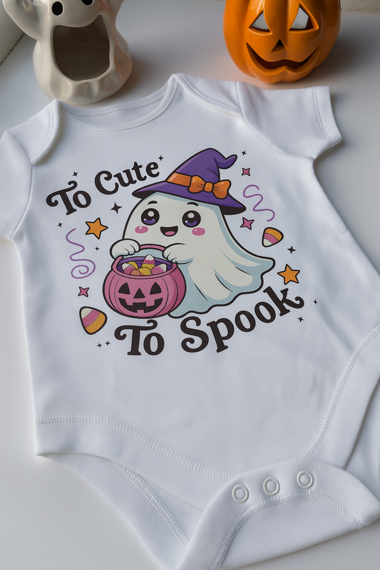 Halloween To Cute To Spook Baby Vest