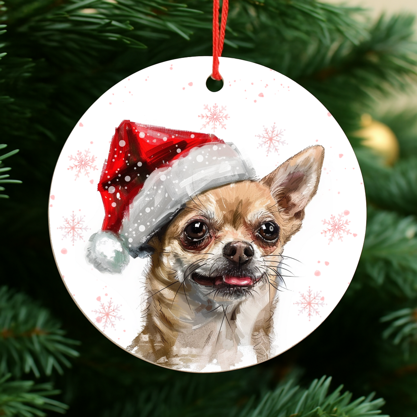 Chihuahua Dog Christmas Bauble