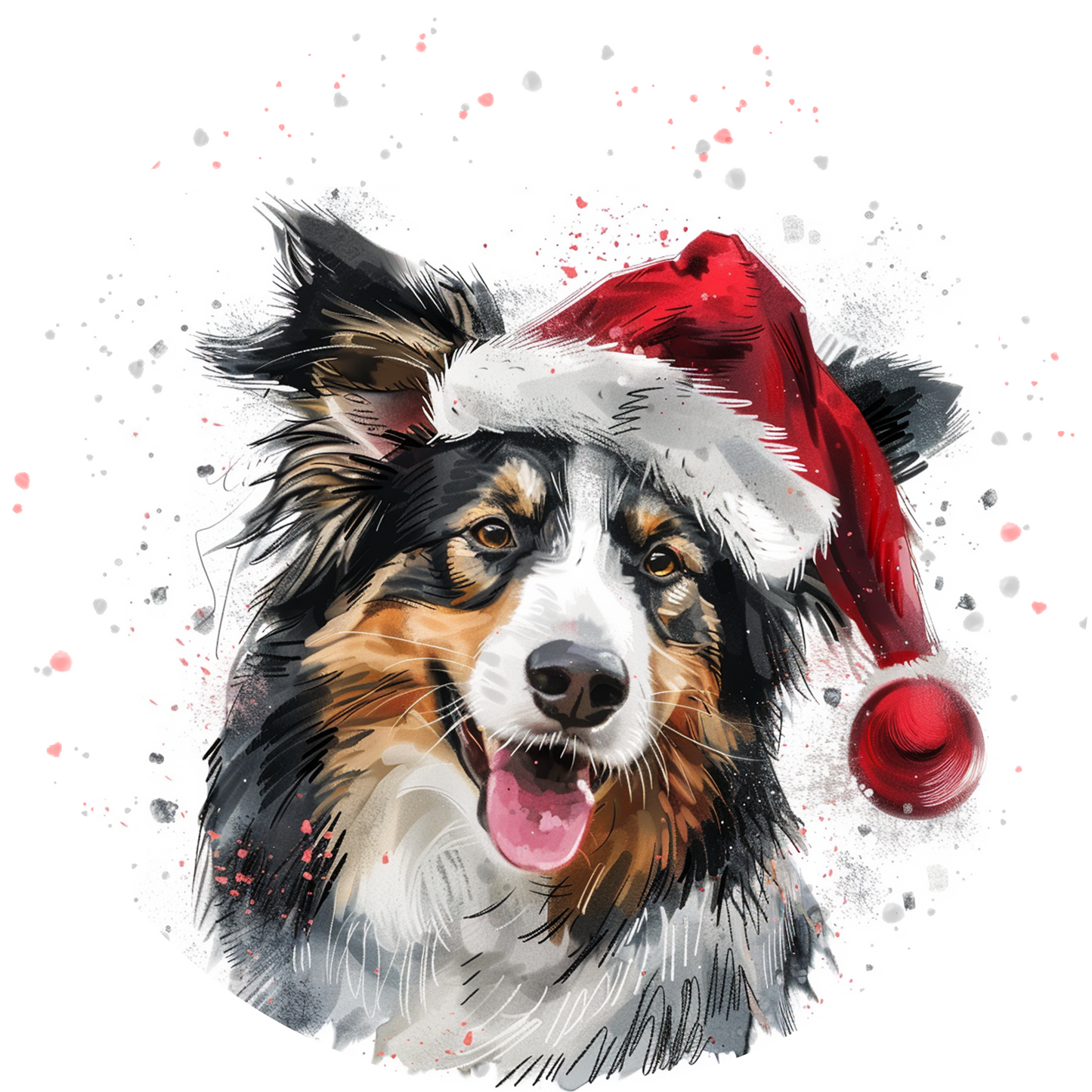 Collie Dog Christmas Bauble