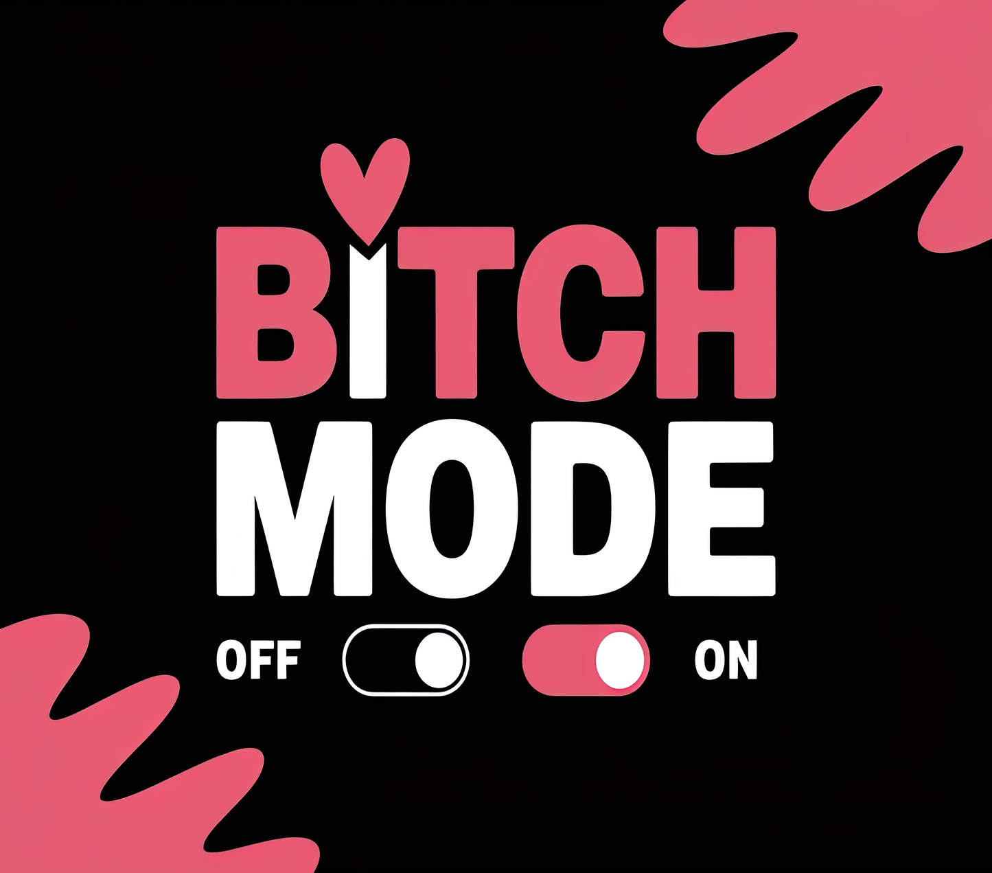 Black & Pink Bitch Mode Hot Cold 20oz Tumbler