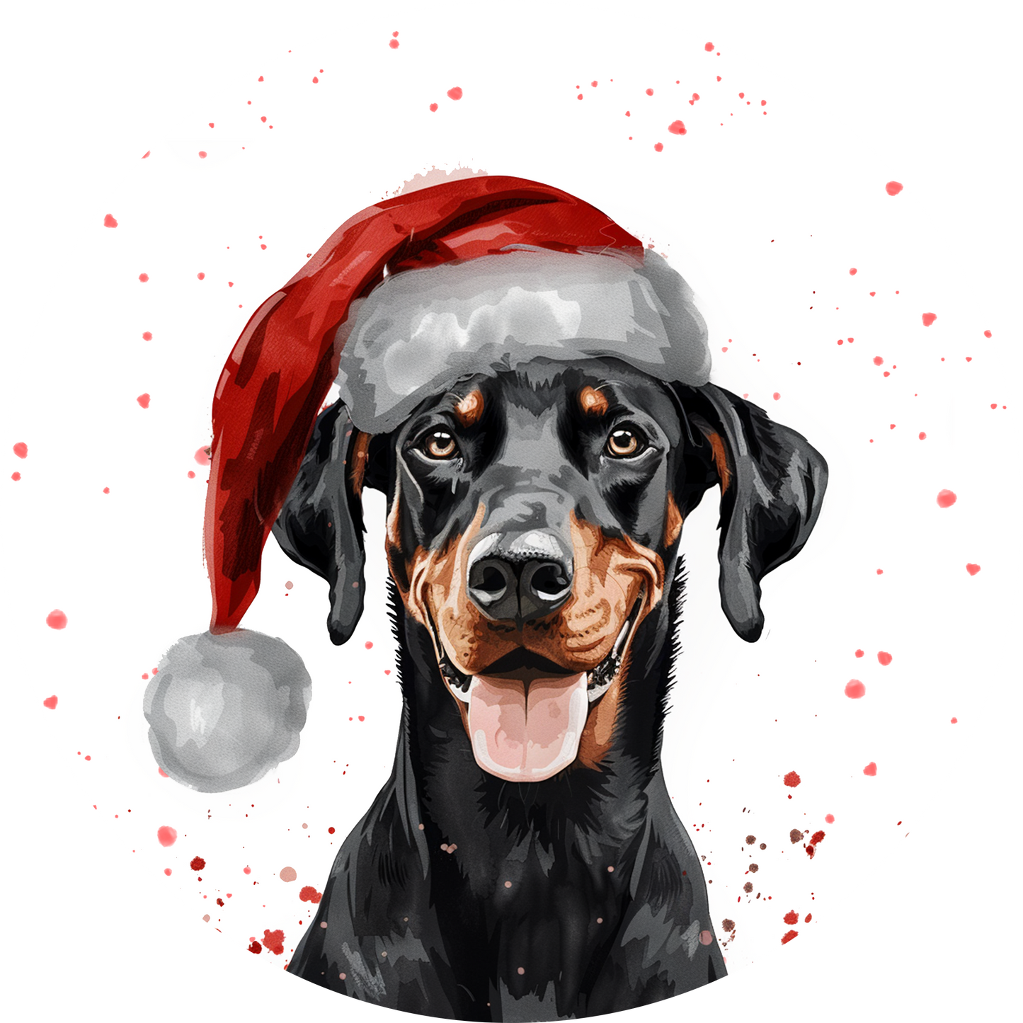 Doberman Dog Christmas Bauble