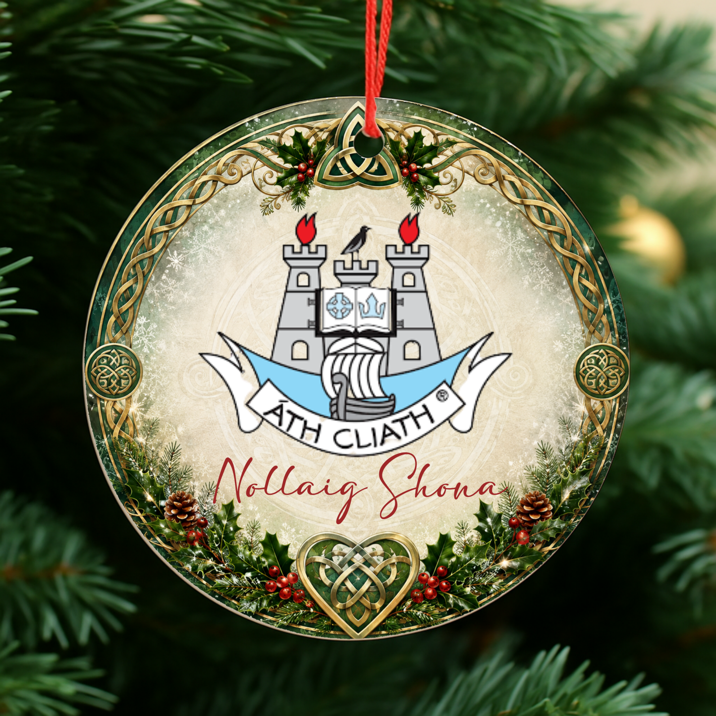 GAA County Dublin Christmas Bauble | Irish GAA Decoration