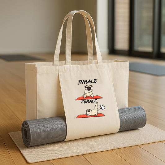 Inhale Exhale Pug - Yoga Bag