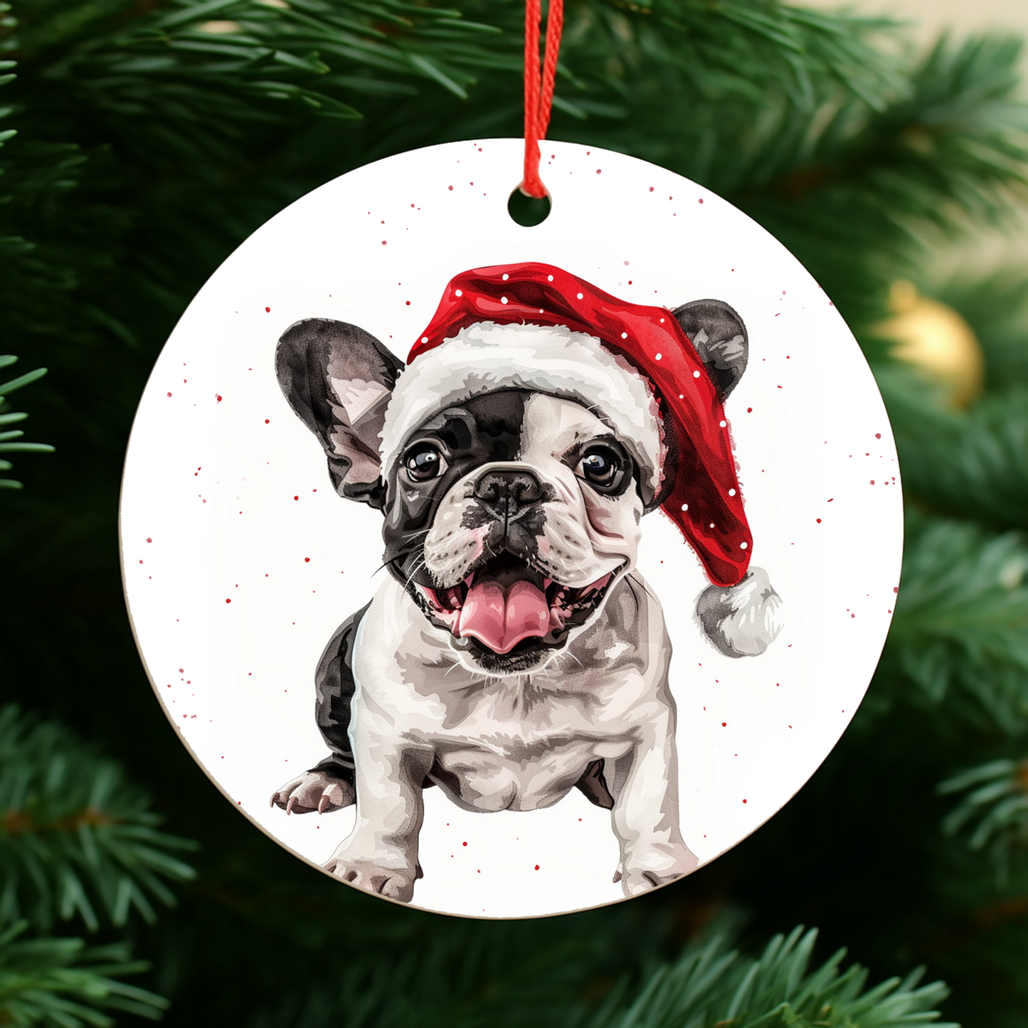 French Bulldog Dog Christmas Bauble