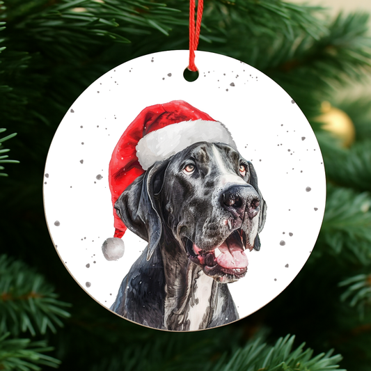 Great Dane Dog Christmas Bauble