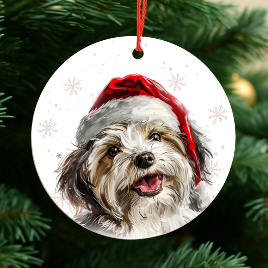 Havanese Dog Christmas Bauble