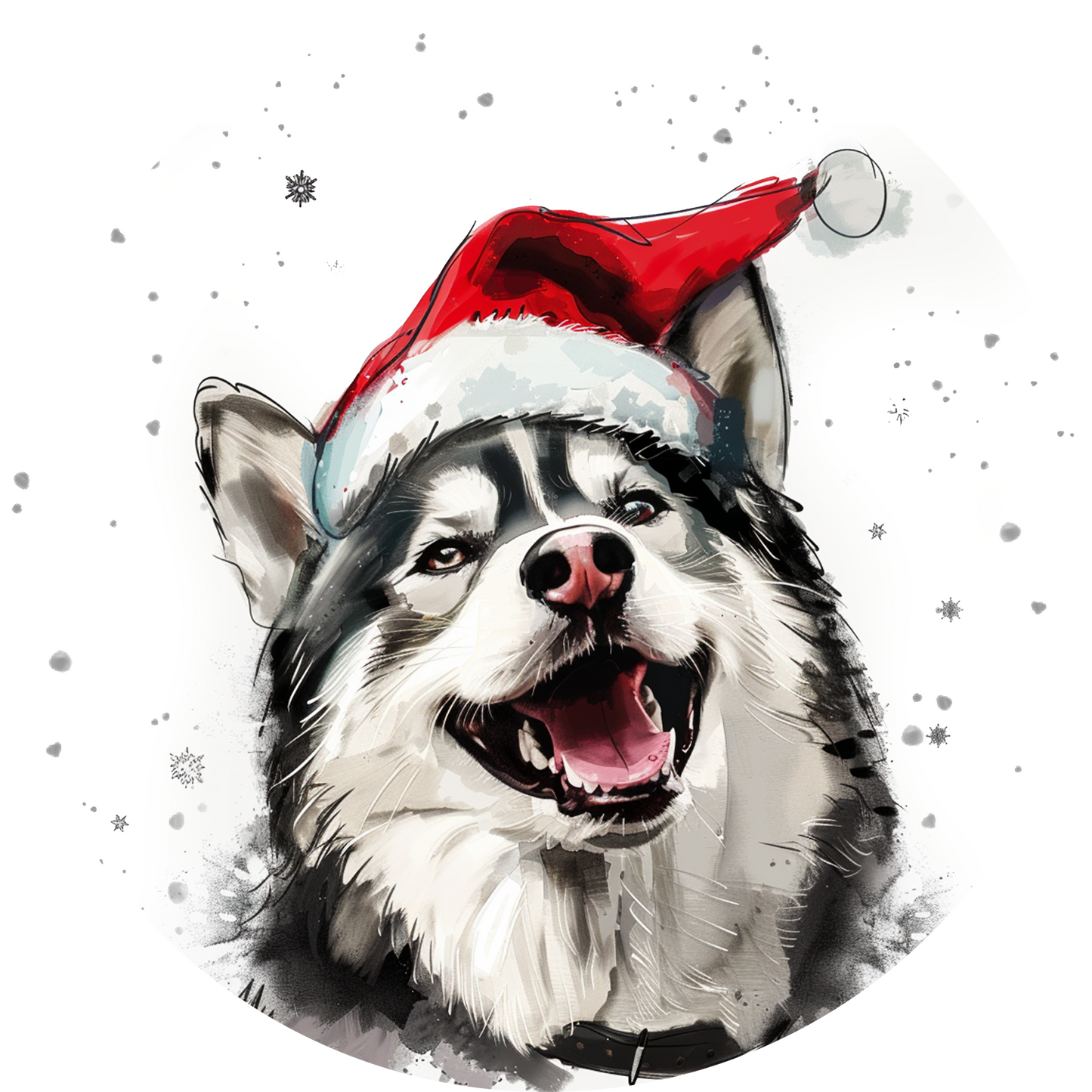 Husky Dog Christmas Bauble