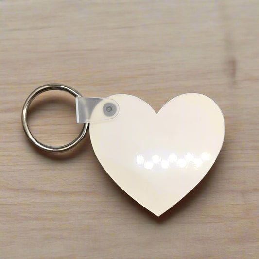 Personalised Heart Shaped Key Ring Gift