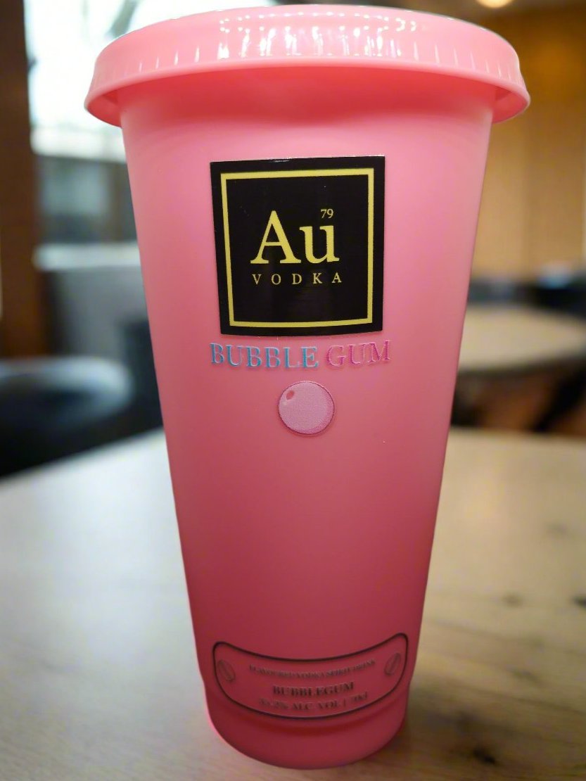 Pink Bubble Gum Drinks Cold Cup