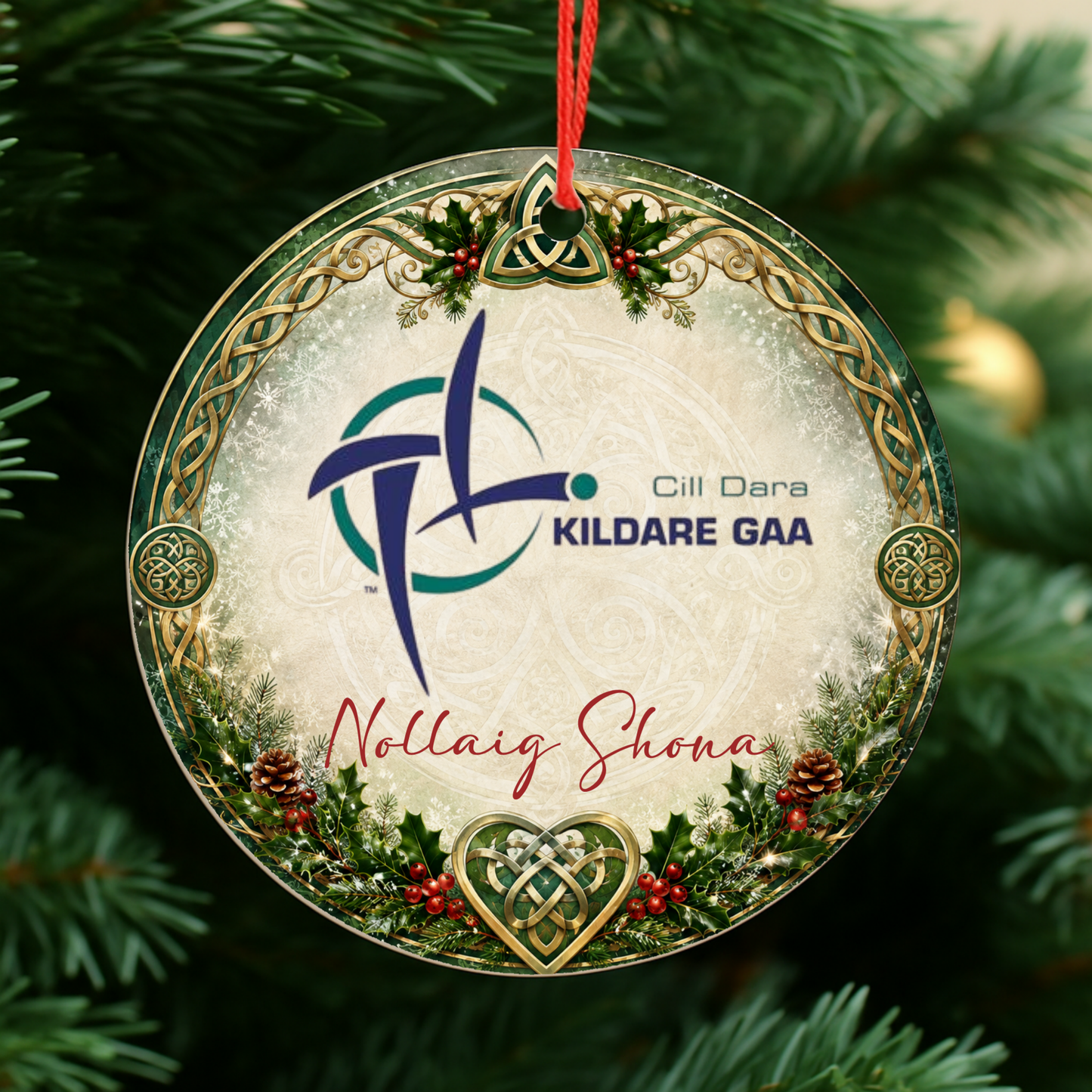 GAA County Kildare Christmas Bauble | Irish GAA Decoration