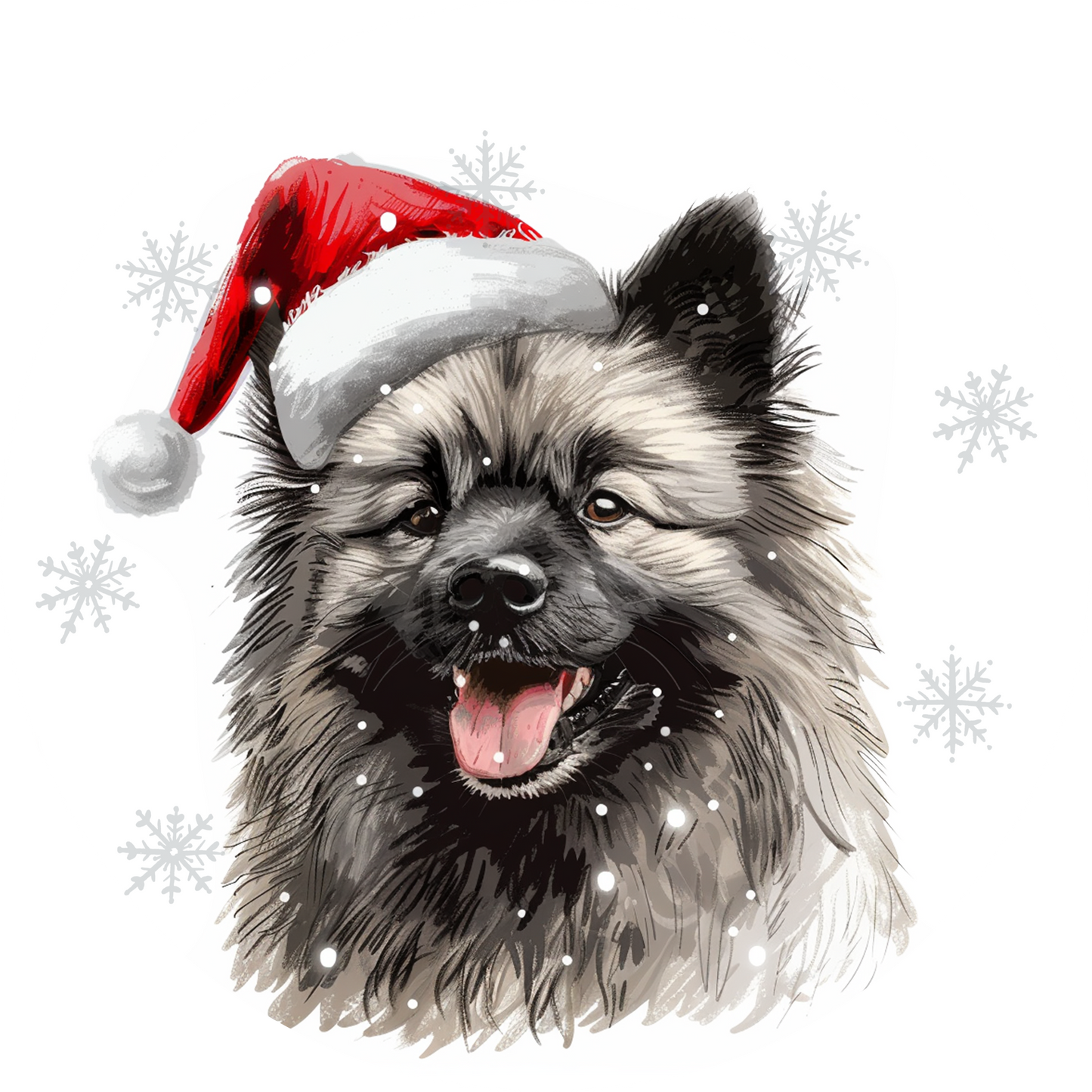 Keeshond Dog Christmas Bauble