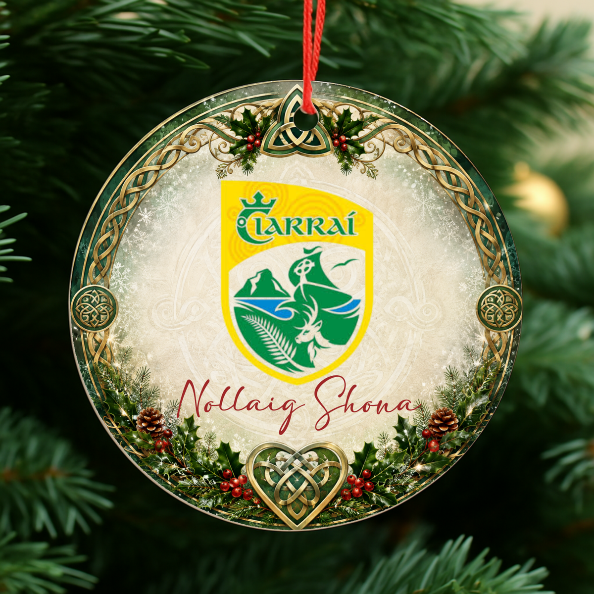 GAA County Kerry Christmas Bauble | Irish GAA Decoration