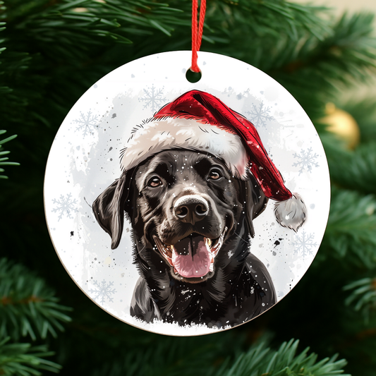 Labrador Dog Christmas Bauble