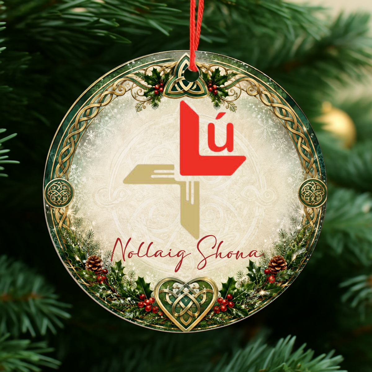 GAA County Louth Christmas Bauble | Irish GAA Decoration
