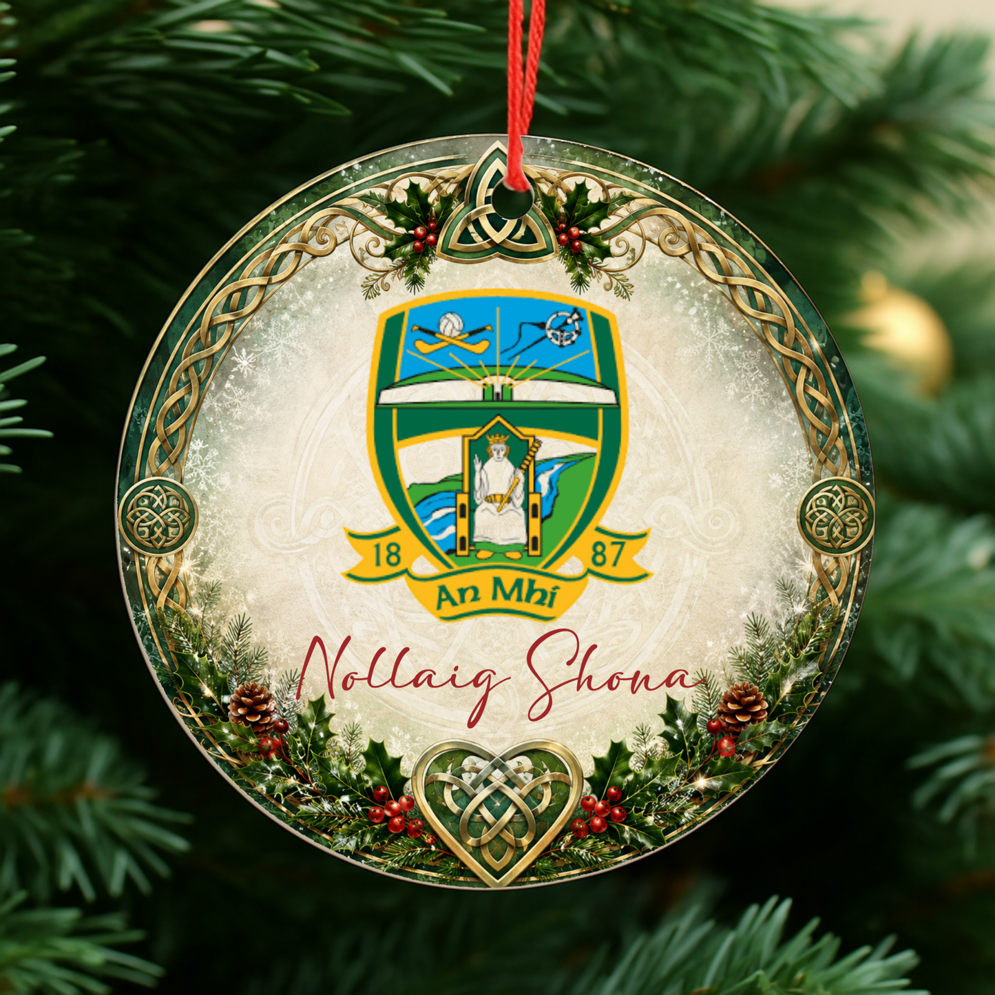GAA County Meath Christmas Bauble | Irish GAA Decoration
