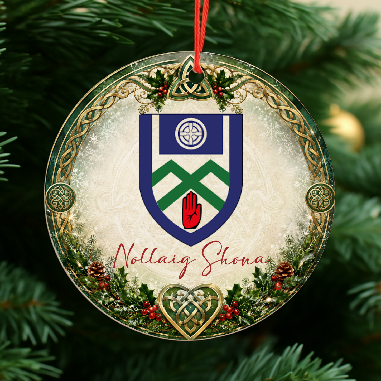 GAA County Monaghan Christmas Bauble | Irish GAA Decoration