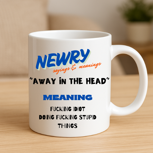 Away In The Head - Newry Mug