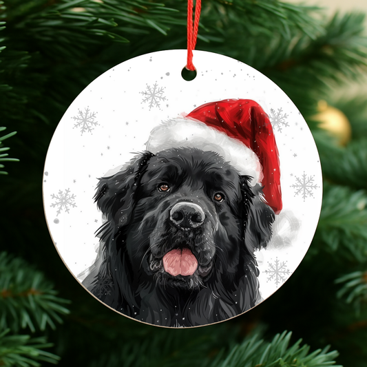 Newfoundland Dog Christmas Bauble