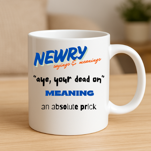 Aye, Your Dead On - Newry Mug
