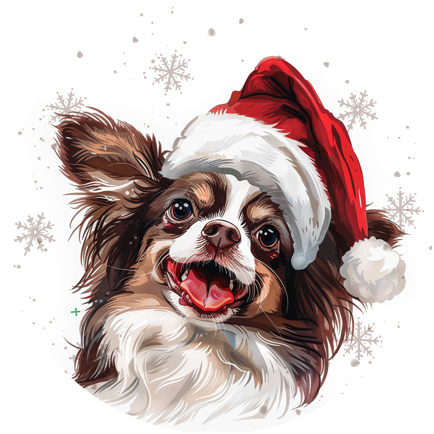Papillion Dog Christmas Bauble