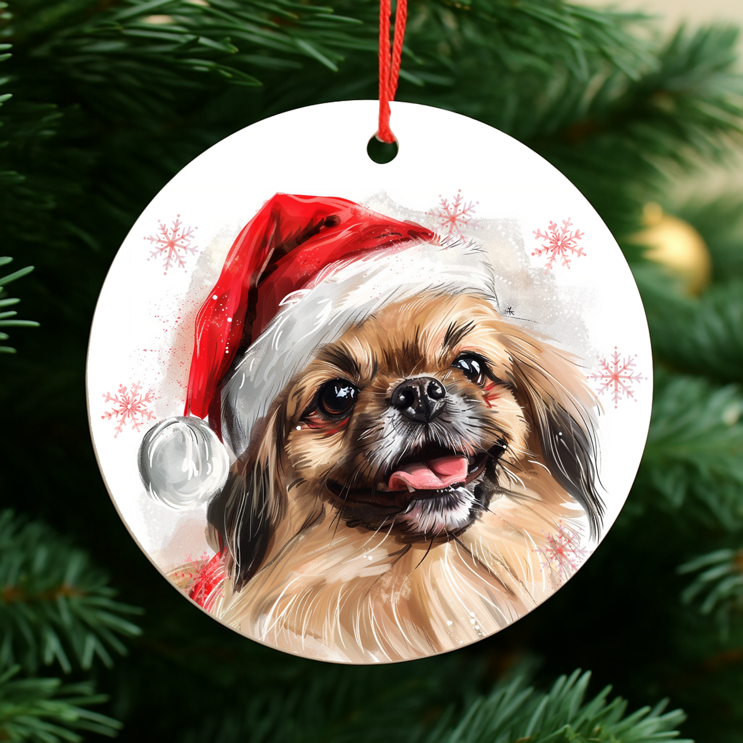 Pekingese Dog Christmas Bauble