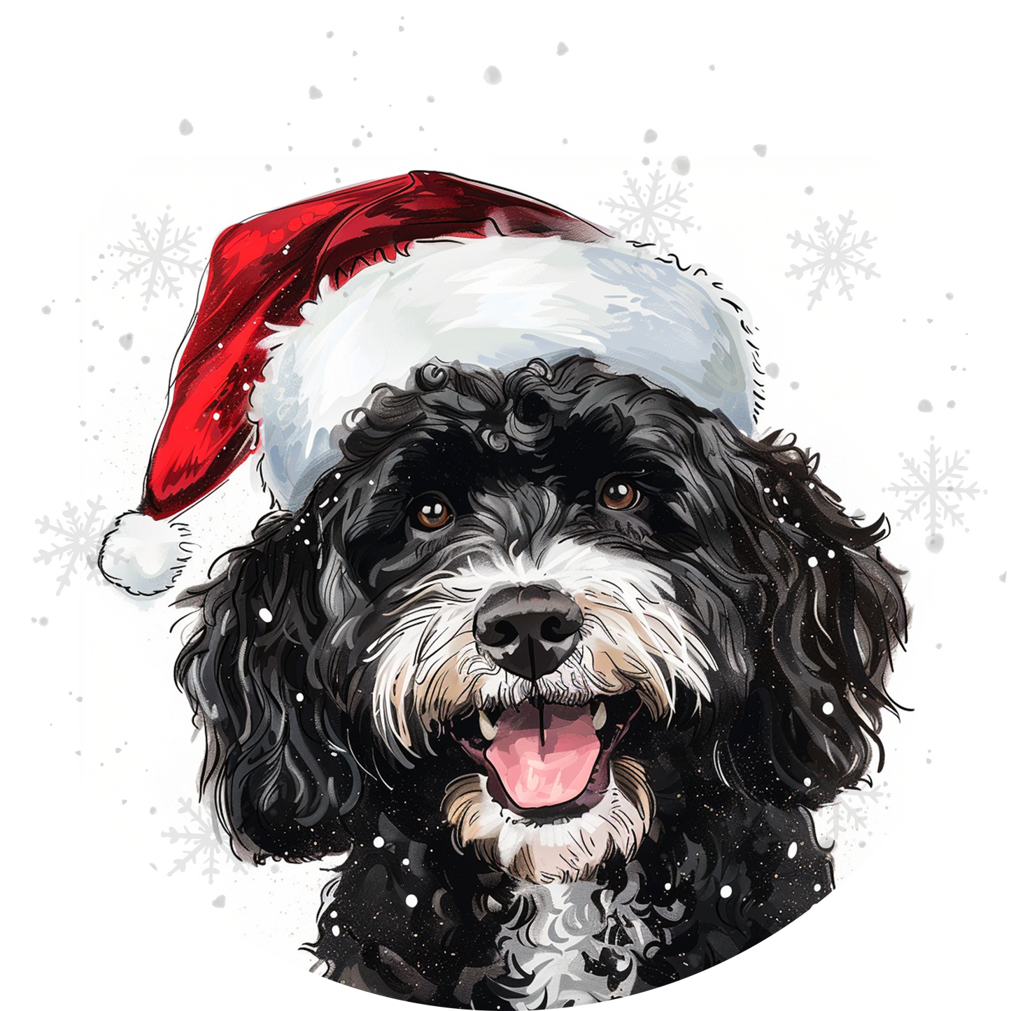 Portuguese Water Dog Christmas Bauble