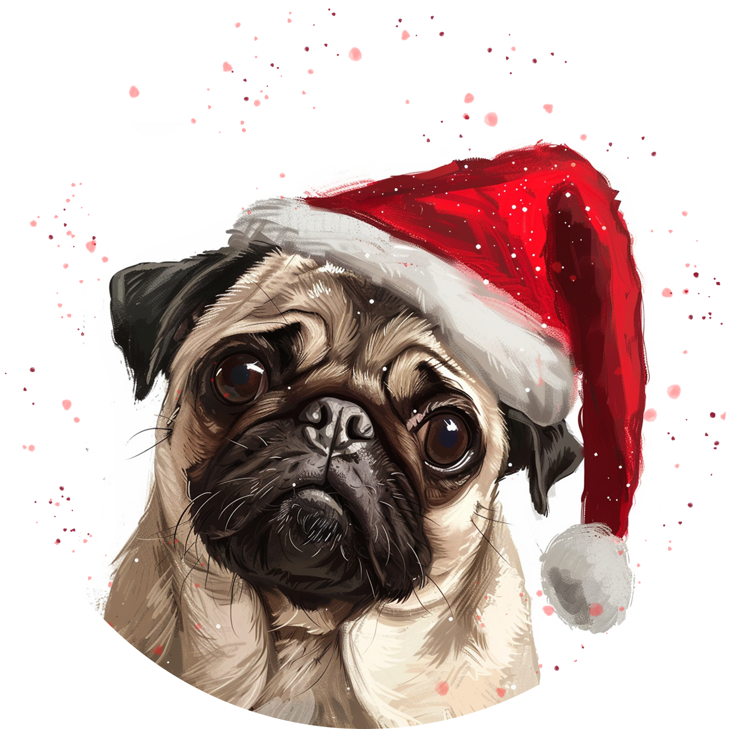 Pug Dog Christmas Bauble