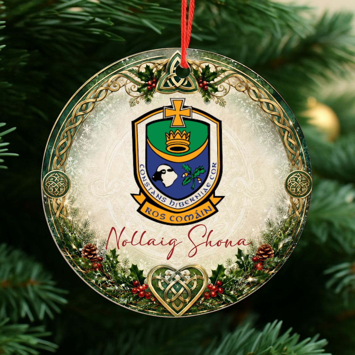 GAA County Roscommon Christmas Bauble | Irish GAA Decoration