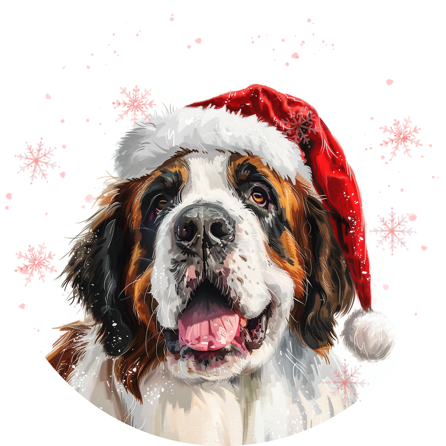 Saint Bernard Dog Christmas Bauble