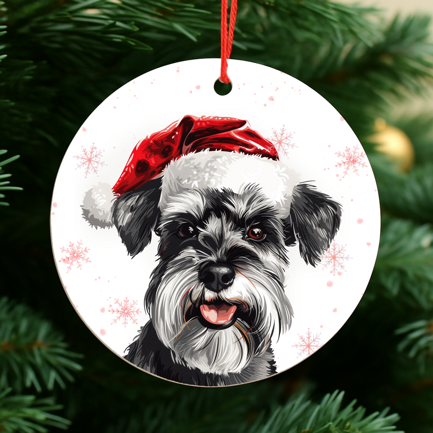 Schnauzer Dog Christmas Bauble