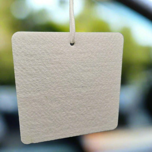 Personalised Square Air Freshener With Fragrance