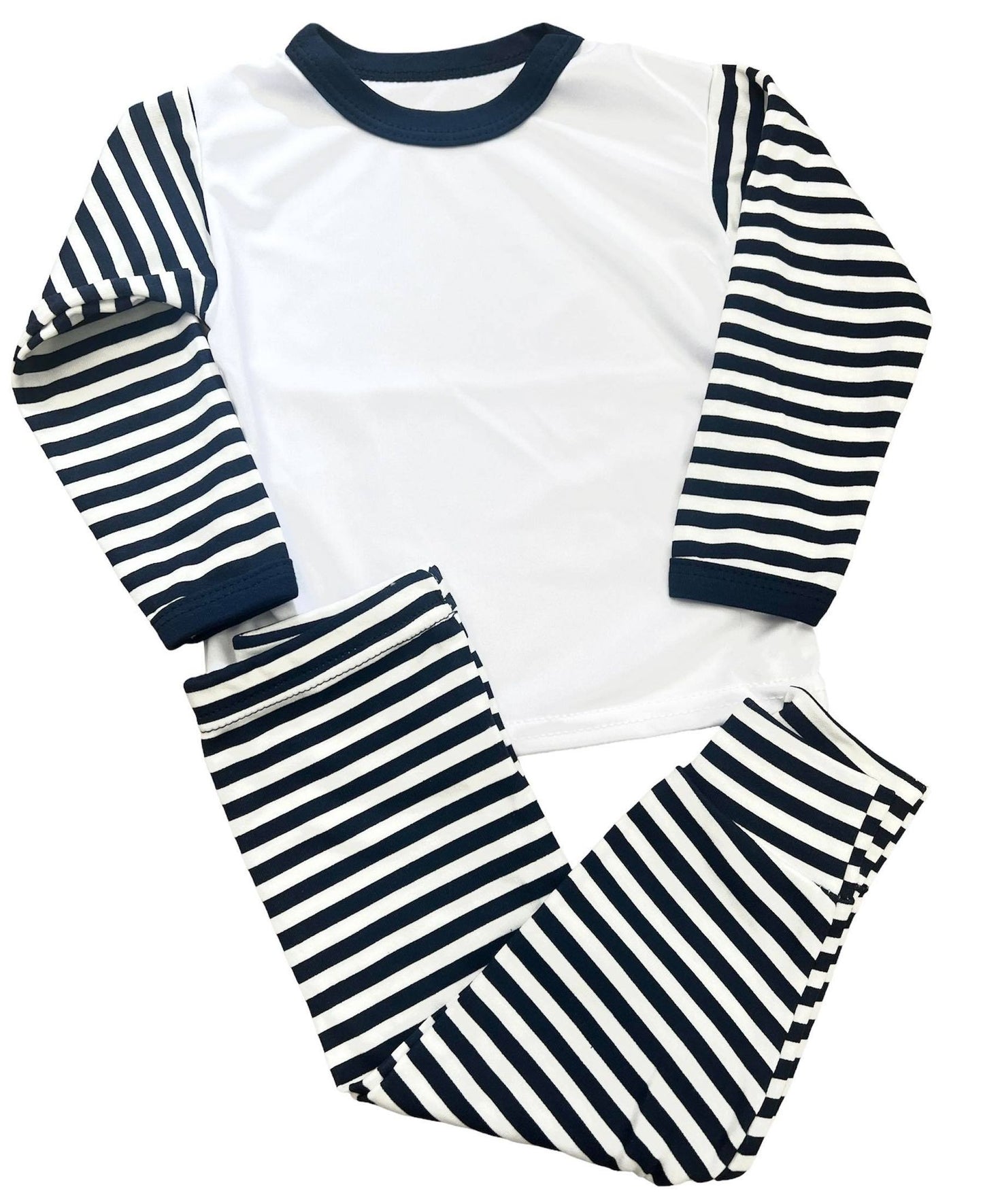 Personalised Kids Striped Pyjamas - 7 Colours