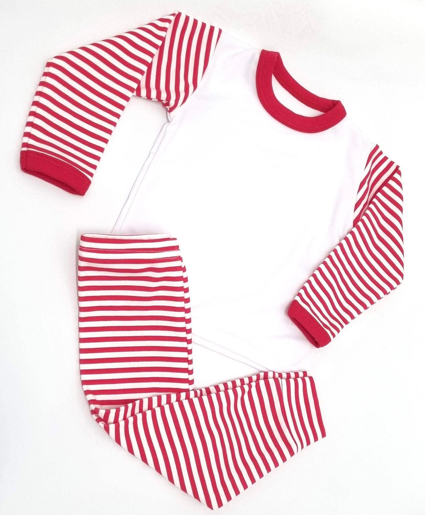 Personalised Kids Striped Pyjamas - 7 Colours