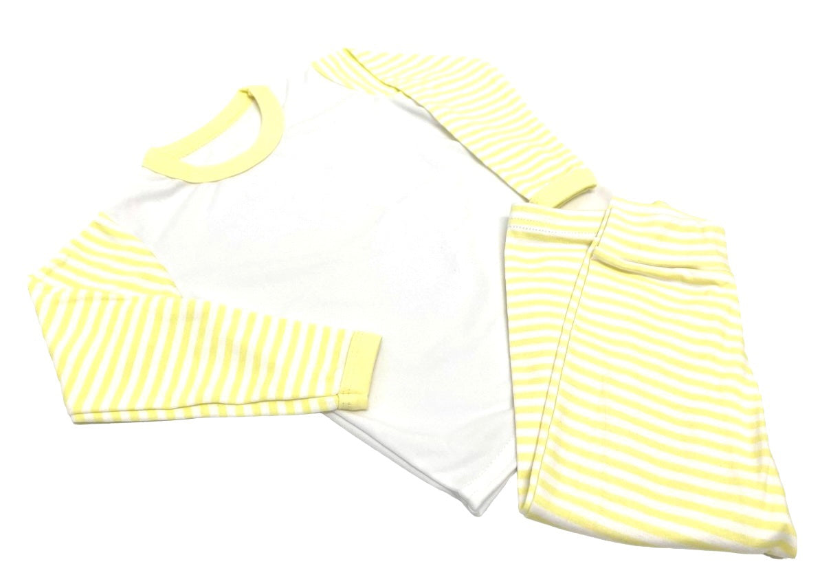 Personalised Kids Striped Pyjamas - 7 Colours