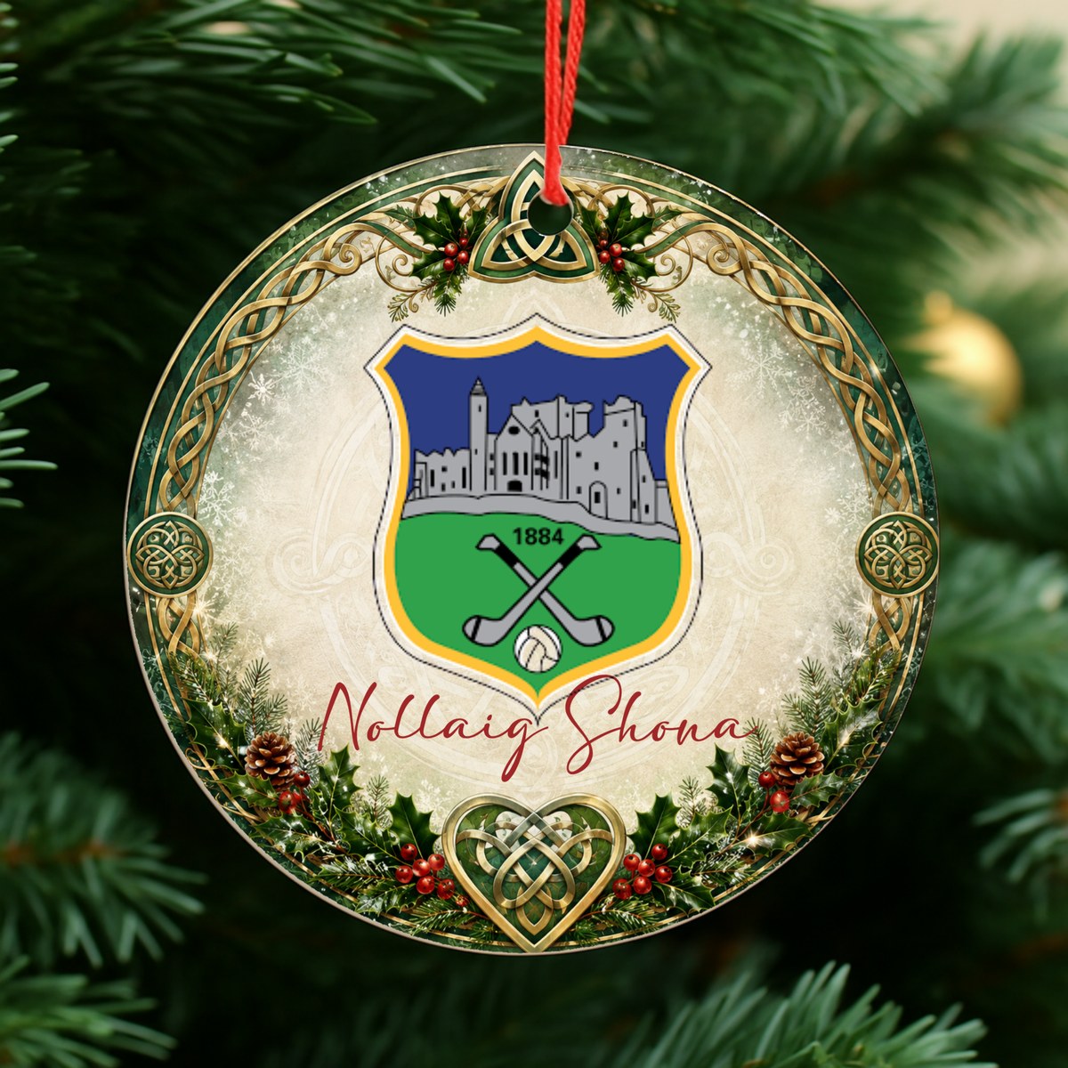 GAA County Tipperary Christmas Bauble | Irish GAA Decoration