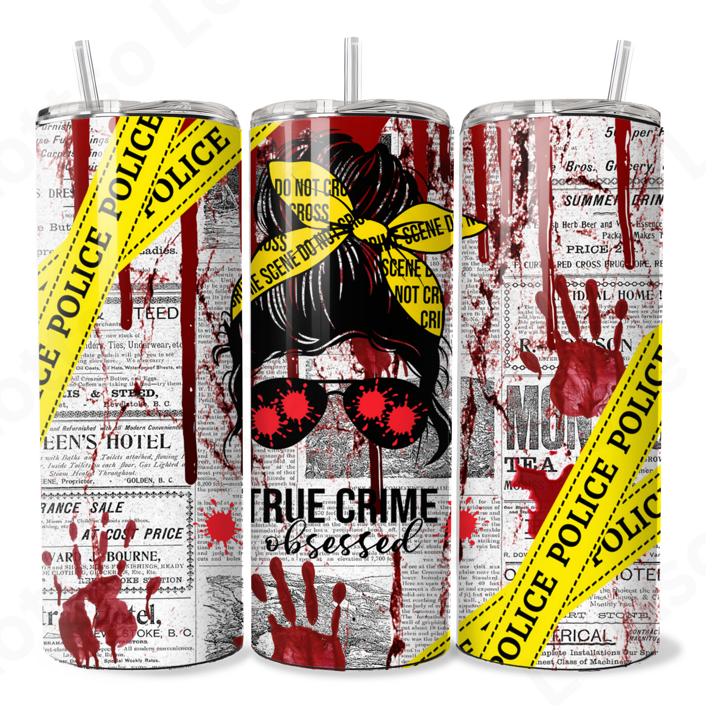 20oz Hot and Cold True Crime Tumbler