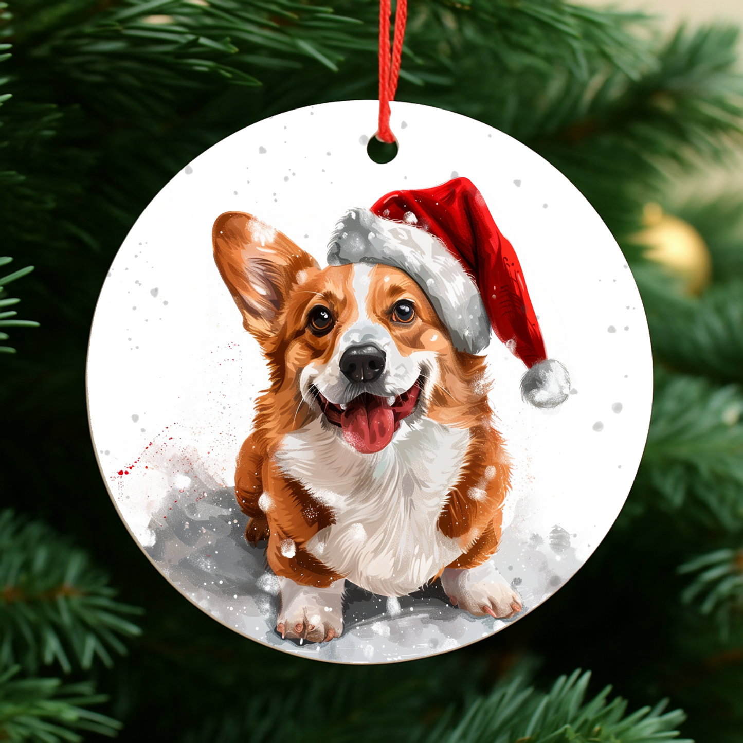 Welsh Corgi Dog Christmas Bauble