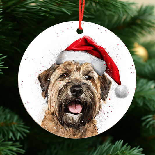 Wheaten Terrier Dog Christmas Bauble