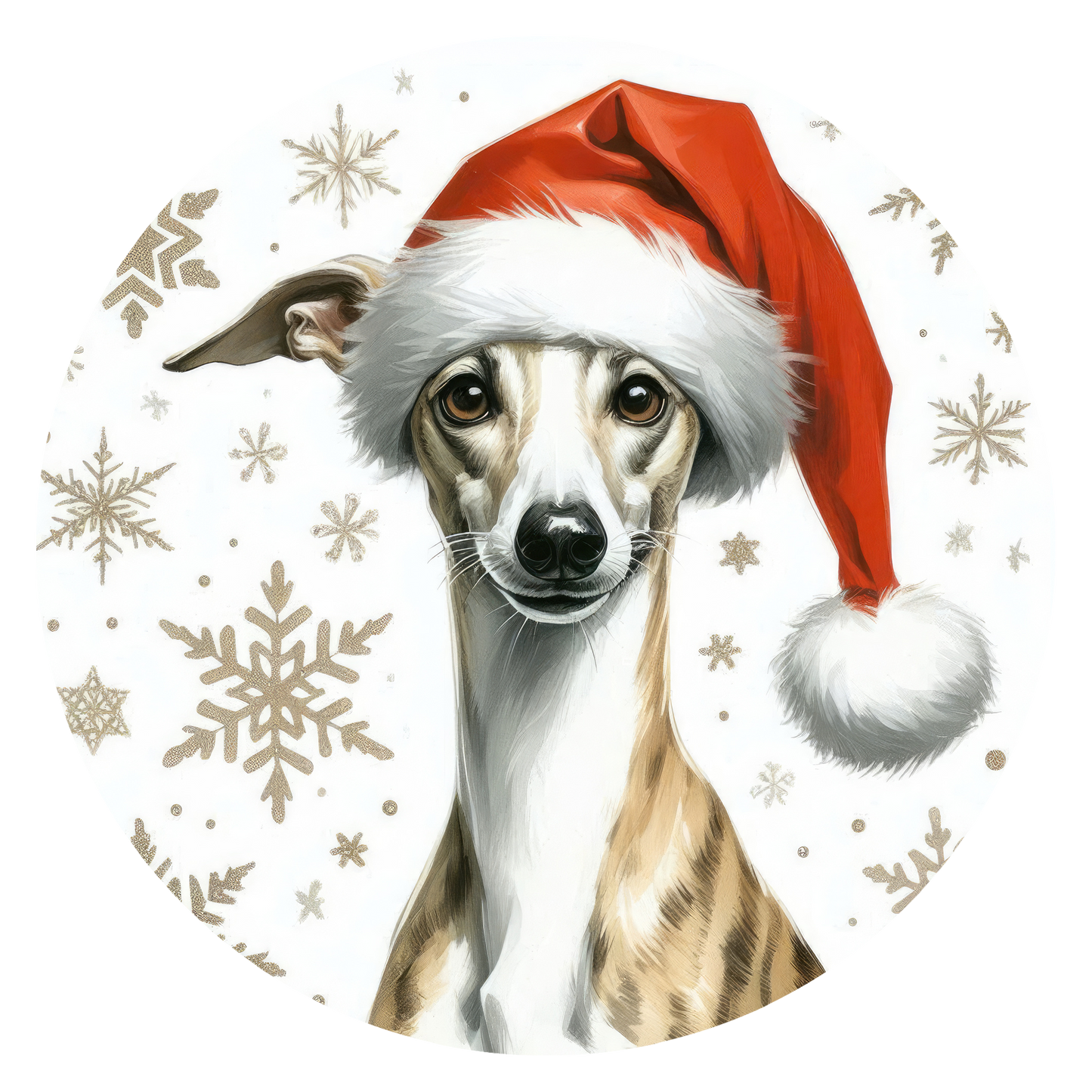 Whippet Dog Cute Christmas Bauble