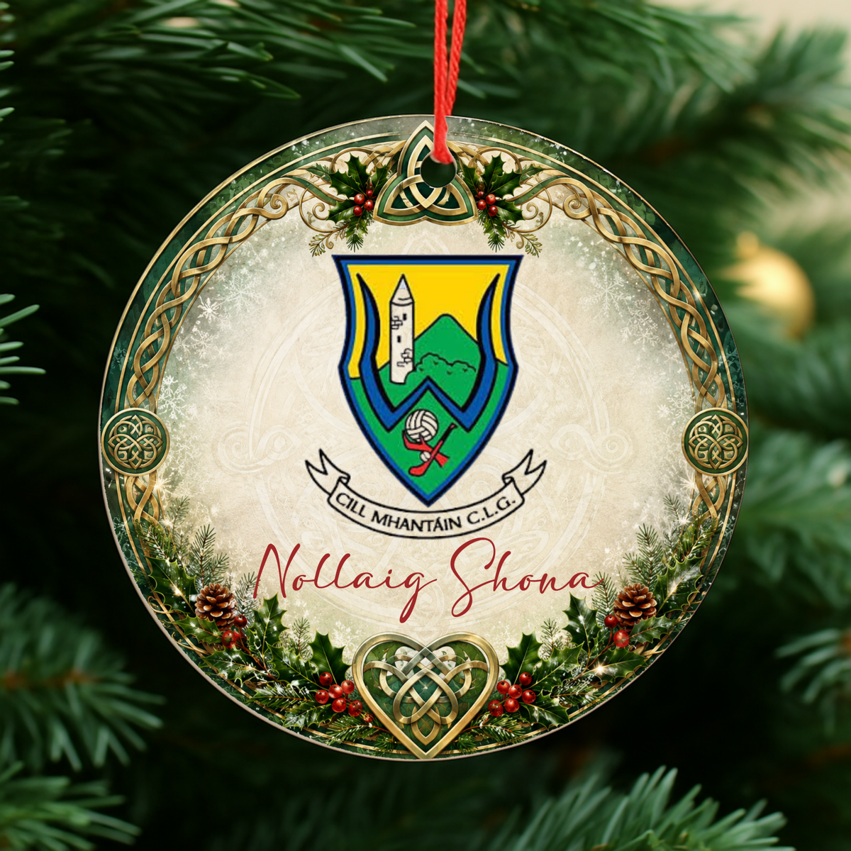 GAA County Wicklow Christmas Bauble | Irish GAA Decoration