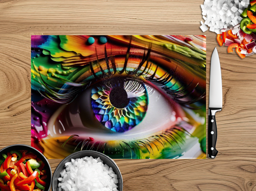 Eye Catching Colourful Cutting Board
