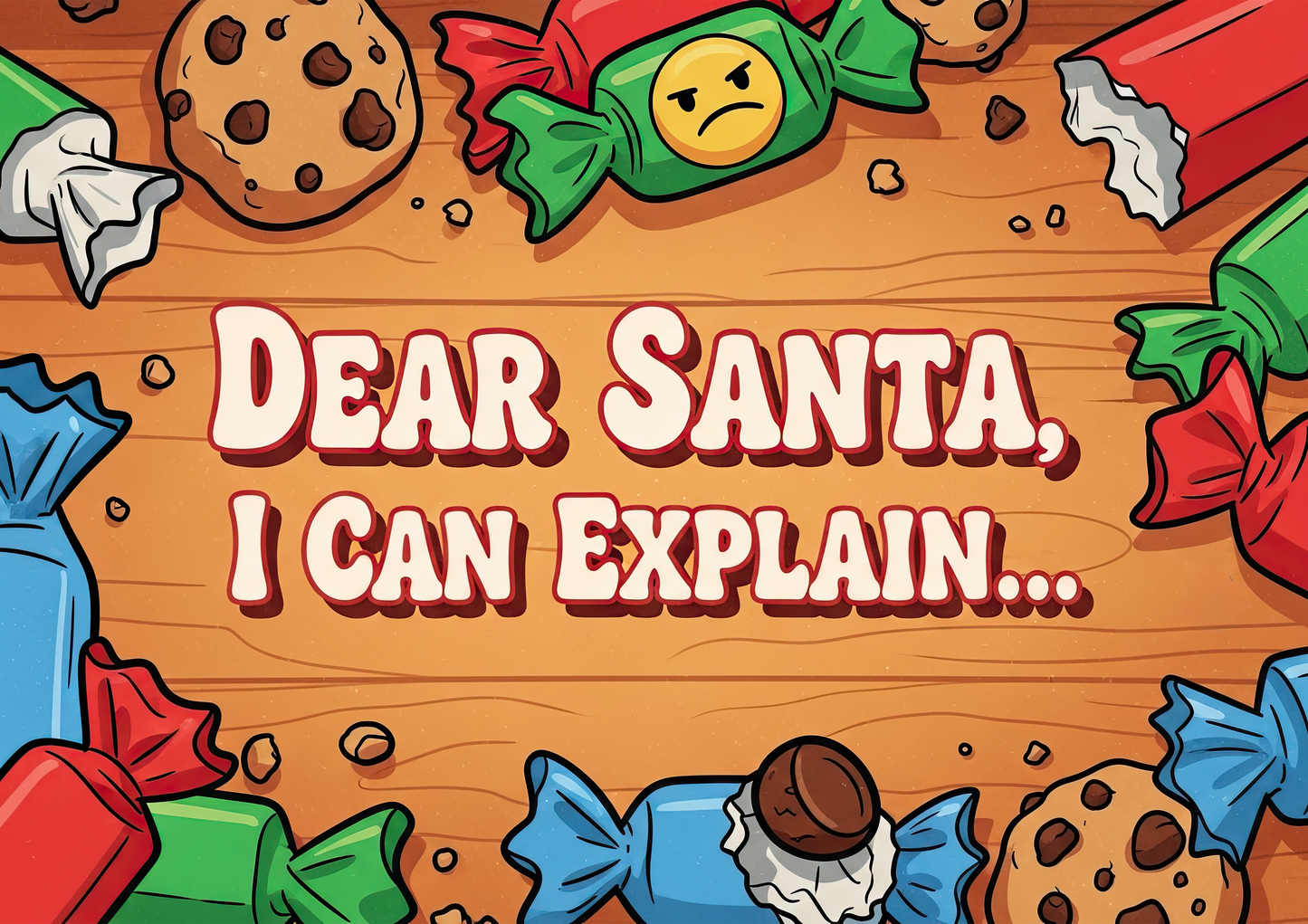 Dear Santa I Can Explain Chopping Board