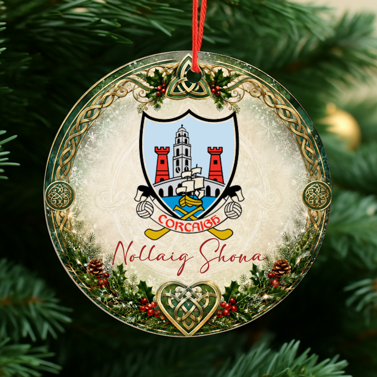 GAA County Cork Christmas Bauble | Irish GAA Decoration