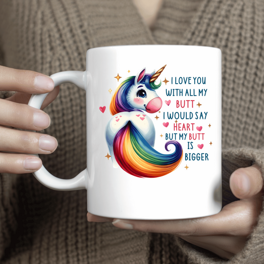 Colourful Hilarious Unicorn Coffee Mug
