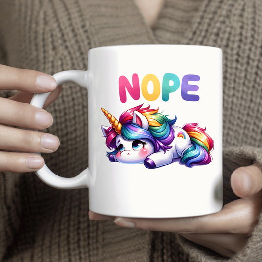 Unicorn Office Coffee Mug - Nope