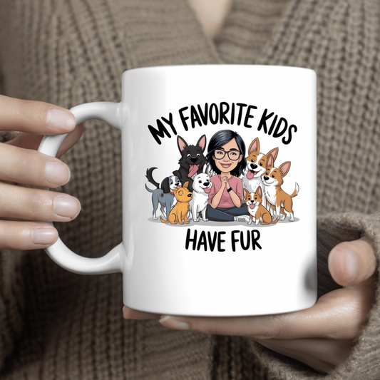 Funny Dog Lover Fur Babies Coffee Mug
