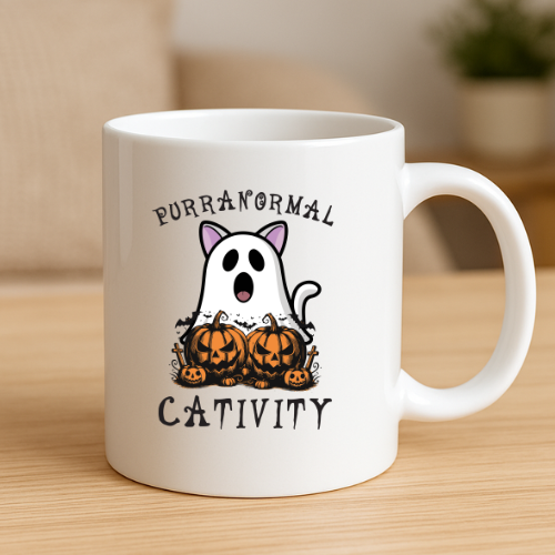 Paranormal Cativity Halloween Mug