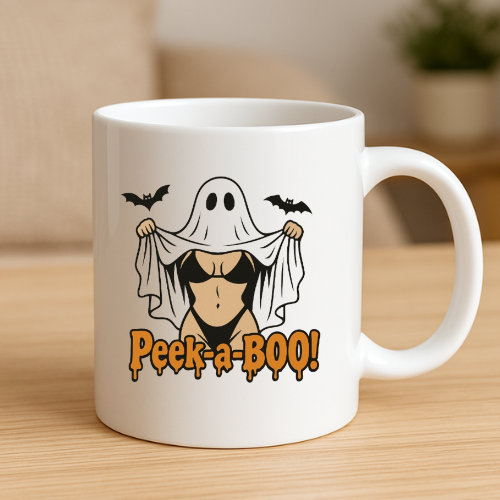 Peek A Boo Halloween Mug